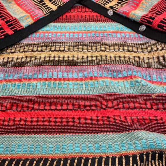 Donovan Galvani of Dallas Cardigan Womens Vintage Striped Button Front Sweater - Picture 3 of 8